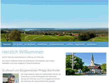 Tablet Screenshot of gewerbeverein-bernau.de